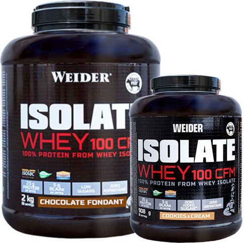 Weider Isolate Whey 100 CFM Whey Protein with Flavor Vanilla Cream 908gr