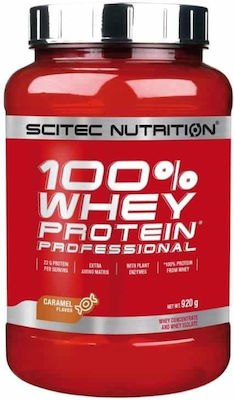 Scitec Nutrition 100% Whey Professional with Added Amino Acids Whey Protein Gluten Free with Flavor Ice Coffee 920gr