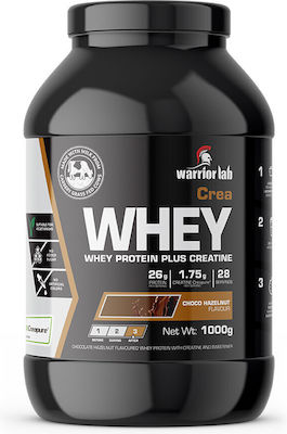 Warrior Lab Crea Whey Πρωτεΐνη Ορού Γάλακτος με Γεύση Chocolate Hazelnut 1kg