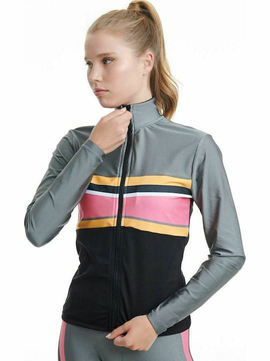 Damenjacke mit Reißverschluss Schwarz
