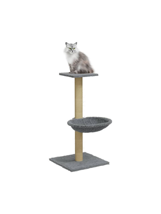 vidaXL Cat Scratching Post Cat Tree In Gray Colour 35x35x74 cm