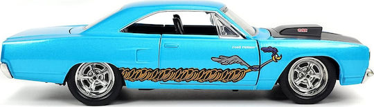 Jada Toys Looney Tunes Wile E. Coyote & 1970 Plymouth Road Runner Vehicle Replica Length 10cm Scale 1:24