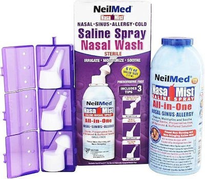 NeilMed Nasa Wash Saline Spray για Καθαρισμό, Ενυδάτωση και Ανακούφιση από 5 Ετών 177ml