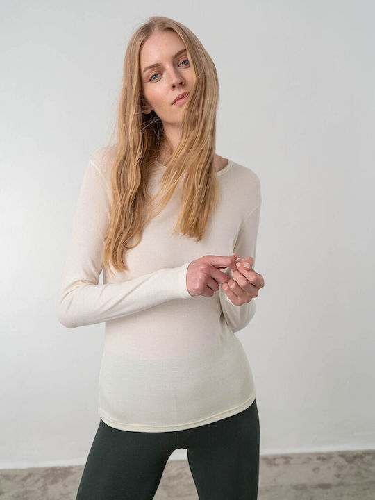 Women's Long Sleeve T-Shirt Beige