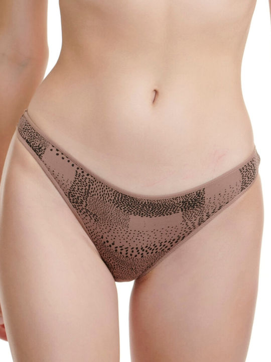 Bamboo Γυναικεία Brazil 2Pack Καφέ/Μαύρο Εμπριμέ