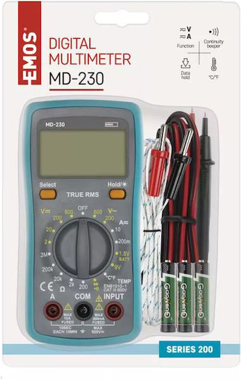 Emos Digitales Multimeter mit AC / DC / Widerstandsmessung M0230