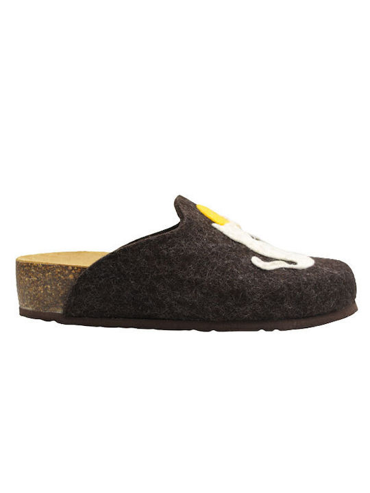 Bionatura Slipper 12GAT20-I-FELT44 Dark Brown