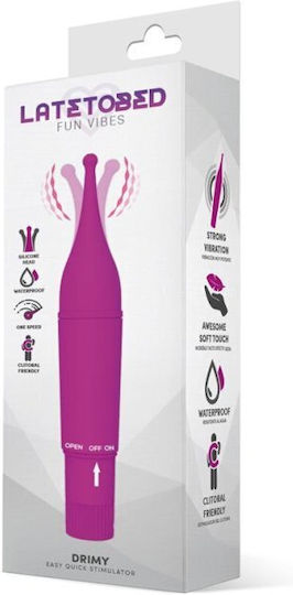 LateToBed Fun Vibes Drimy Easy Quick Stimulator Klitoris Vibrator 16cm Purple