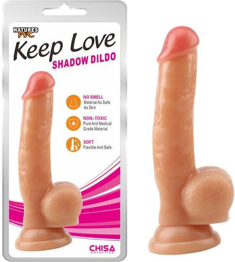 Chisa Novelties Keep Love Shadow Realistic Vibrator 21cm Flesh