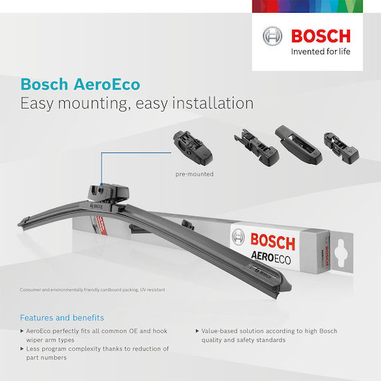 Bosch Aero Eco Front Set Car Wiper Blades