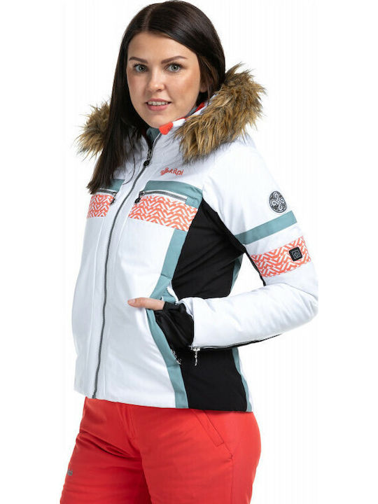 Kilpi Aniela QL0153KI-WHT Γυναικείο Μπουφάν για Σκι & Snowboard Λευκό