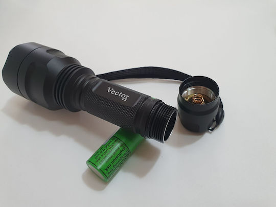 Vector Επαναφορτιζόμενος Φακός LED με Μέγιστη Φωτεινότητα 2500lm C8 Luminus