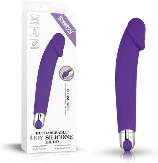 Lovetoy IJoy Realistic Vibrator Rechargeable Silicone Purple 16.5cm Purple