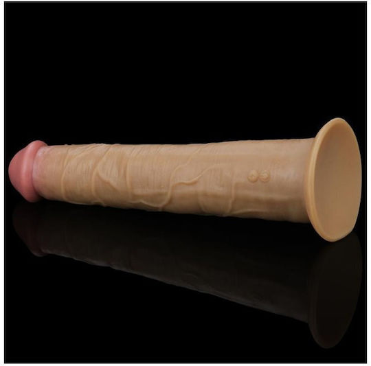 Lovetoy Dual Layered Ρεαλιστικός Δονητής με Απομακρυσμένο Έλεγχο Vibe with Rotation 10 25cm Flesh