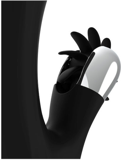 Dream Love Black & Silver Grimm Δονητής Rabbit 24cm Black