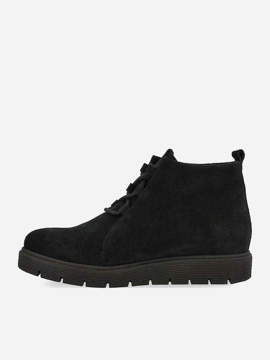 Leather Women's Ankle Boots Black