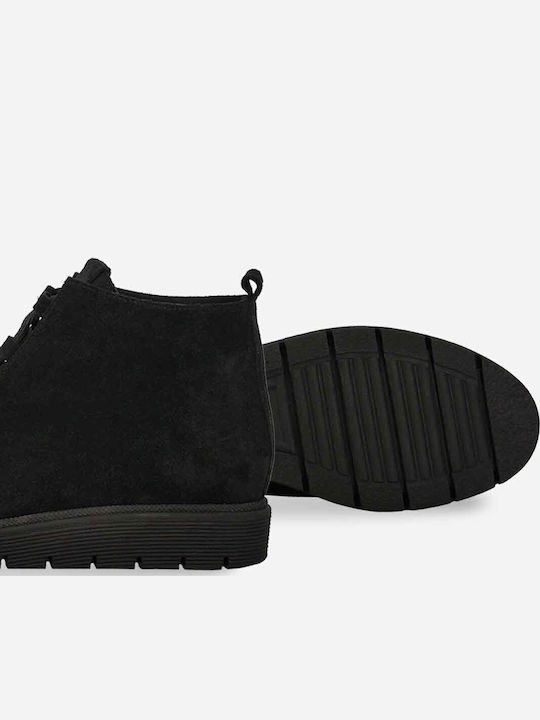Leather Women's Ankle Boots Black