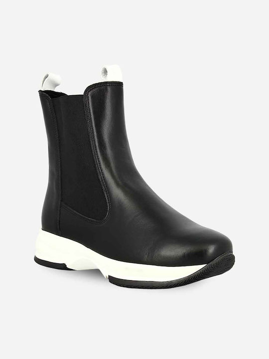 Parex Damen Chelsea Stiefeletten Schwarz