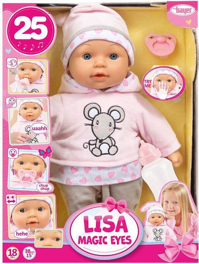 Bayer Design Păpușă bebe Lisa 38 cm.