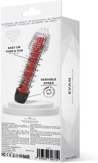 LateToBed Evan Κλασικός Δονητής 16.5cm Red