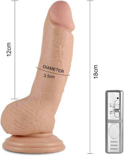 Lovetoy Real Extreme Realistic Dildo With Suction Cup Base Realistic Vibrator 18cm Carne