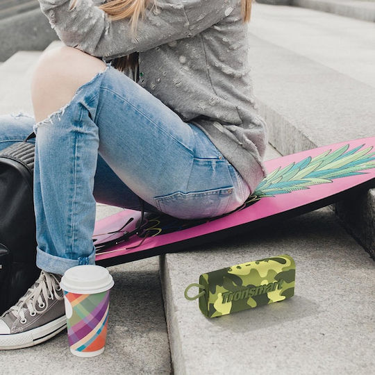 Tronsmart Trip Waterproof Bluetooth Speaker 10W with Battery Life up to 20 hours Camouflage Green