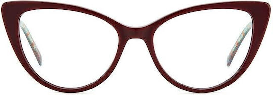 Missoni Eyeglass Frame Cat Eye Red MMI 0121 LHF