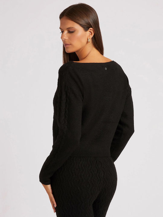 Guess Women's Long Sleeve Sweater Black