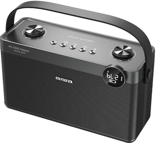Aiwa MI-X330 Meteor Ηχείο Bluetooth 60W με Διάρκεια Μπαταρίας έως 10 ώρες Μαύρο