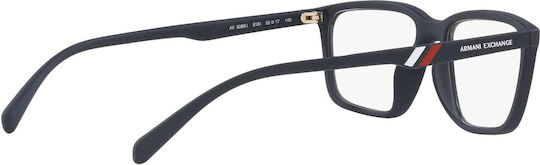 Armani Exchange Мъжки Ацетатен Рамки За Очилa Тъмносини AX3089U 8181