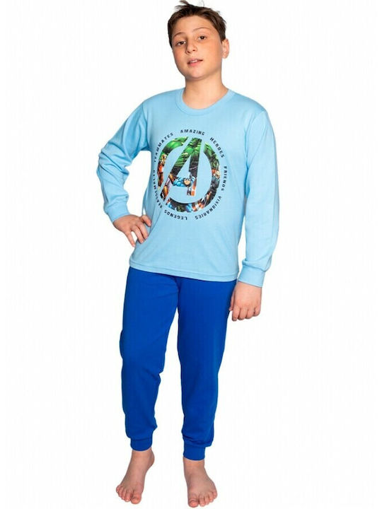 Comfort Kinder-Pyjama Hellblau