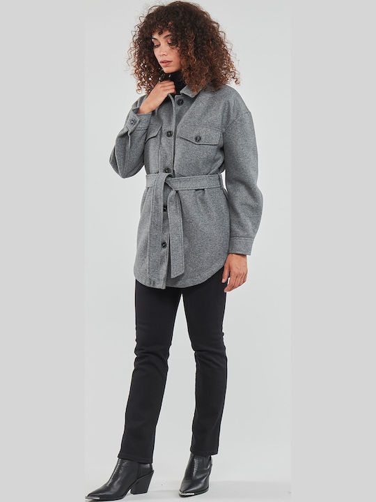 Emma Γυναικείο Γκρι Overshirt