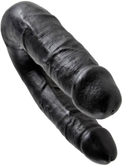 King Cock Medium Double Trouble Doppeldildo Schwarz 17cm