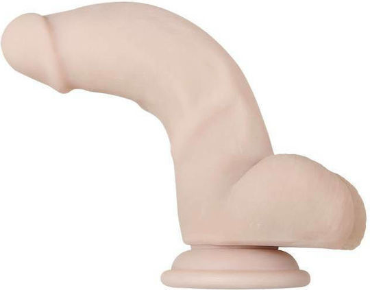 Evolved Novelties Real Supple Poseable Dildo with Balls Ρεαλιστικό Dildo με Όρχεις και Βεντούζα Flesh 18cm