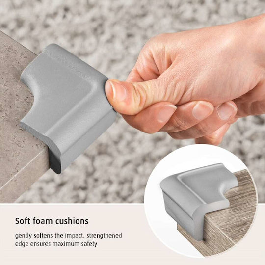 Reer Protection Corner with Sticker made of Plastic in Gray Color 4pcs