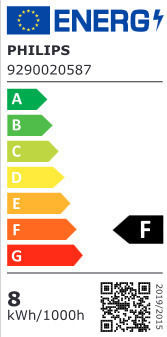 Philips Λάμπα LED 8W για Ντουί E27 και Σχήμα A60 Θερμό Λευκό 806lm