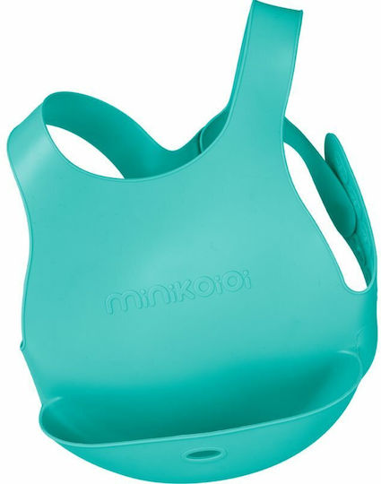Minikoioi Simple Лигавник Силикон с бутон & Джоб Зелена