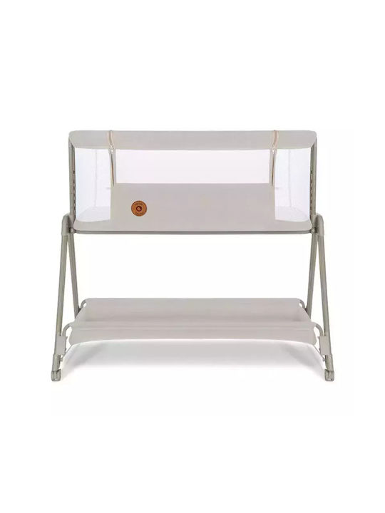 Lionelo Cradle Luna with Mattress and Wheels Beige Sand