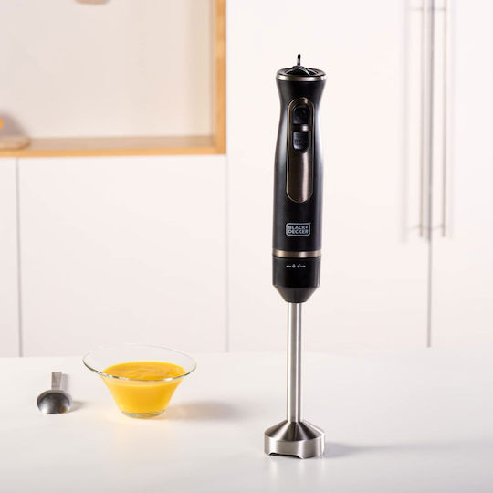 Black & Decker Handmixer mit Inox-Stab 800W Schwarze