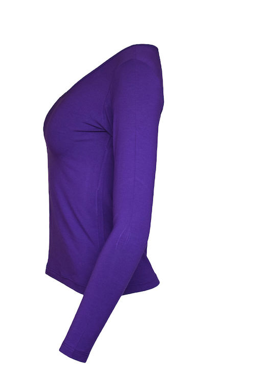 Women's Long Sleeve T-Shirt Purple