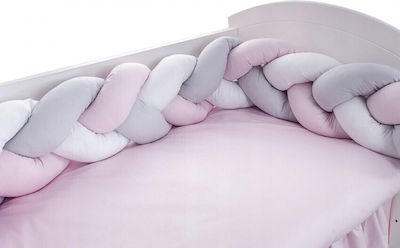 BabyCute Crib Bumpers Braided Inside Multicolour 22x180cm