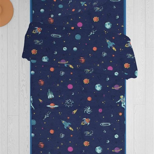 Dimcol Kids Duvet Single Space 189 Blue 160x240cm Dimcol Kids Duvet Single Space 189 Blue 160x240cm