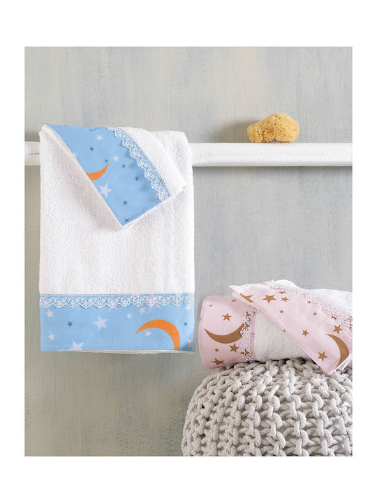 Rythmos Set of baby towels 2pcs Moonlight Ciell Weight 500gr/m²