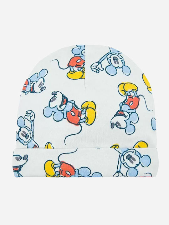 Mickey Mouse Σετ Παιδικά Σκουφάκια Υφασμάτινα Γαλάζια