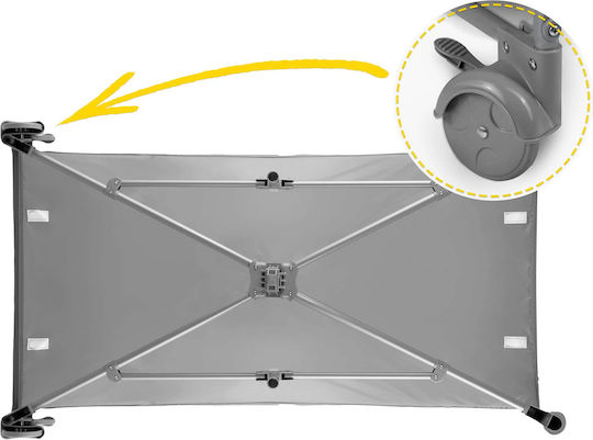 Ricokids RK-241 Laufstall mit Wickeltisch & Matratze Gray 125x65cm
