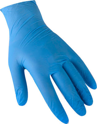 Sanitex Γάντια Νιτριλίου Χωρίς Πούδρα σε Μπλε Χρώμα 100τμχ