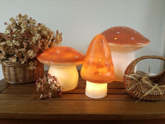 Egmont Lumini LED Lampă decorativă pentru copii Ciupercă Small Roz 15x15x28εκ.