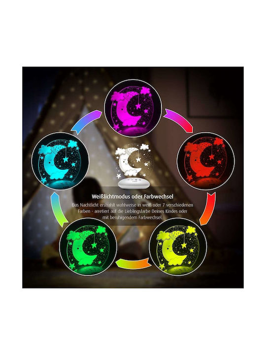 Reer Led Kids Decorative Lamp ColourLumy with Color Changes Gray