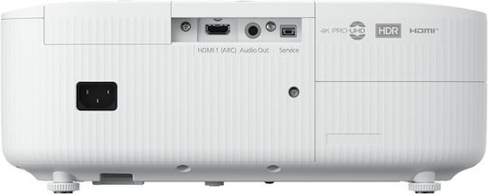 Epson EH-TW6250 V11HA73040 Projector 3LCD 4K Ultra HD Standard Lamp with Wi-Fi and Built-in Speakers White