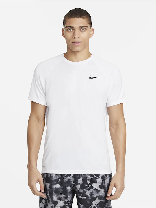 Nike Hydroguard Men's Short Sleeve Sun Protection Shirt White